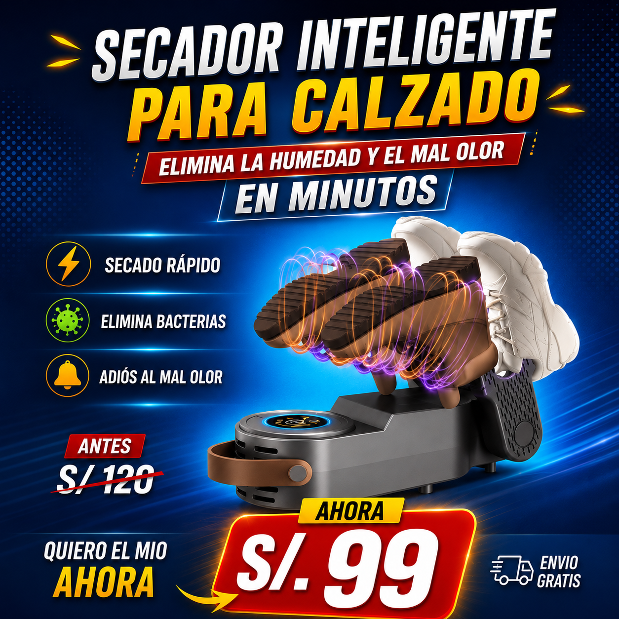 SECADOR INTELIGENTE PARA CALZADO
