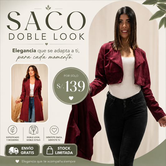 saco convertible 2 en 1